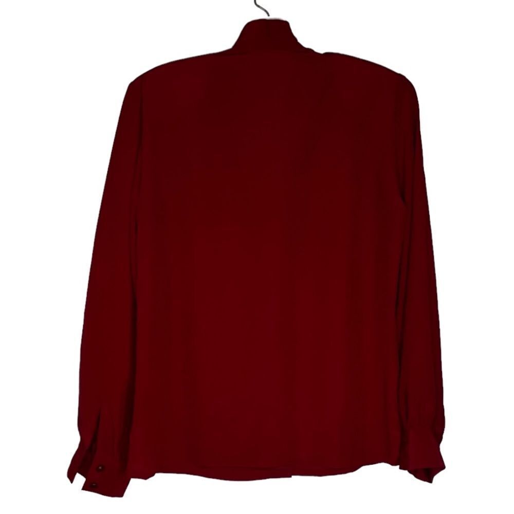 Vintage Pendleton Red Petite Blouse - Picture 6 of 6